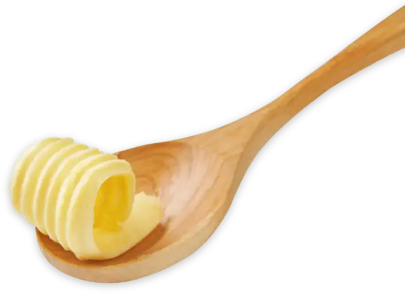 Butter on a spoon